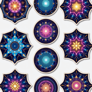Mandalas & Rangoli - Sticker Sheet v9
